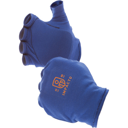 Anti-Impact Fingerless Right-Hand Glove Liner, 6/X-Small, Synthetic Palm, Slip-On Cuff Moffatt Supply & Specialties