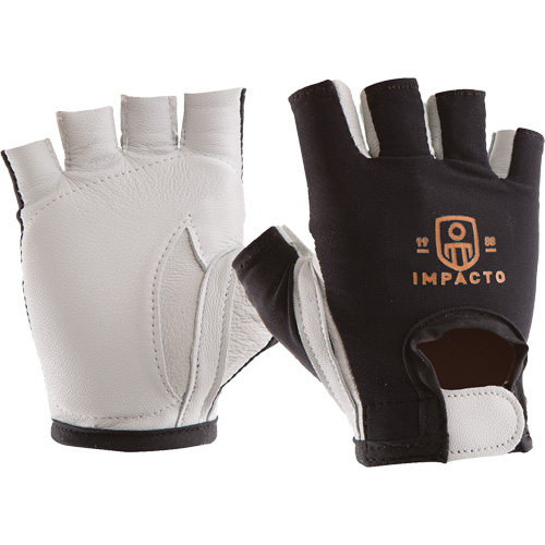Anti-Impact Right-Hand Glove, X-Small, Goatskin/Split Leather Palm, Hook & Loop Cuff Moffatt Supply & Specialties