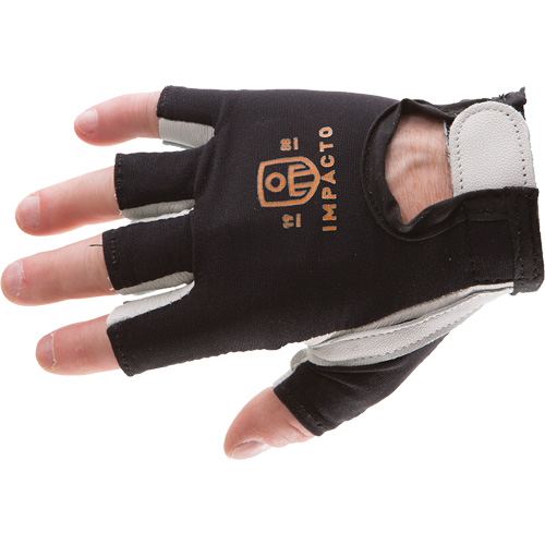Anti-Impact Right-Hand Glove, X-Small, Goatskin/Split Leather Palm, Hook & Loop Cuff Moffatt Supply & Specialties