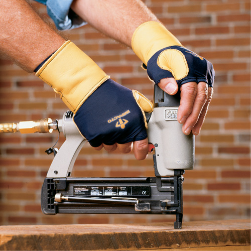 Gants de protection sup&eacute;rieure contre les impacts & les microtraumarismes r&eacute;p&eacute;t&eacute;s, main gauche, Taille T-petit, Paume Cuir fleur Moffatt Supply & Specialties