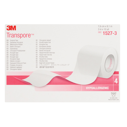 Ruban chirurgical Transpore de 3M, Classe 1, 30' lo x 3" la Moffatt Supply & Specialties