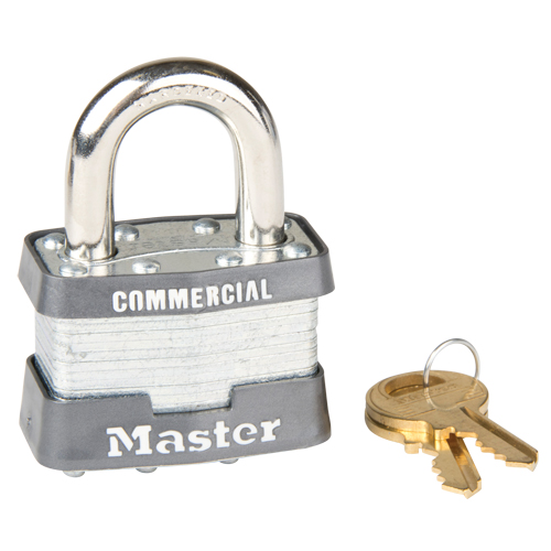 Cadenas &agrave; goupilles, Cl&eacute;s identiques, Acier lamin&eacute;, Largeur de 1-3/4" Moffatt Supply & Specialties