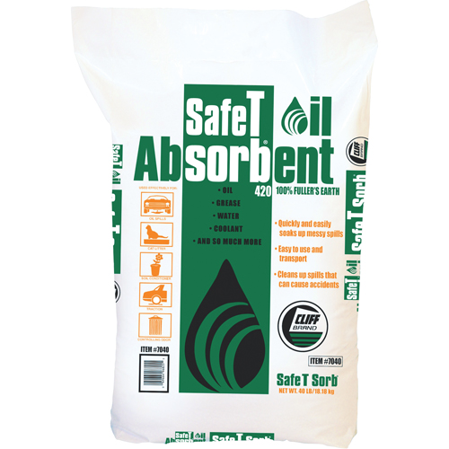 Absorbant pour huile de premi&egrave;re qualit&eacute; Safe T Sorb Moffatt Supply & Specialties