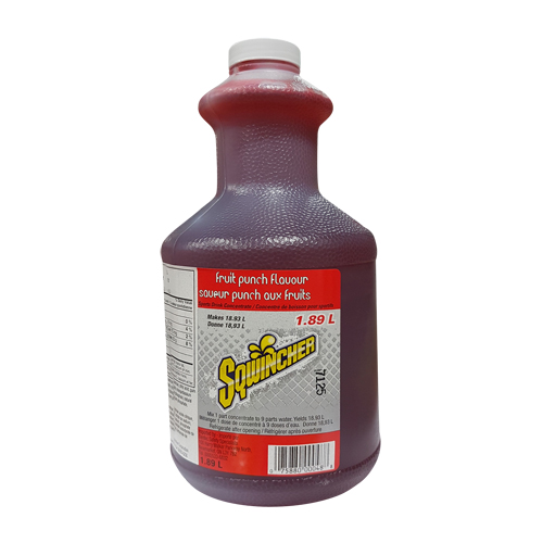 Sqwincher Boisson de r&eacute;hydratation, Concentr&eacute;, Punch aux fruits Moffatt Supply & Specialties