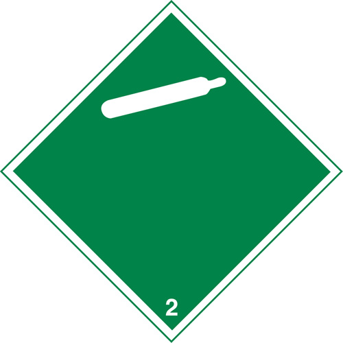 Non-Flammable Gas TDG Placard, Adhesive Vinyl Moffatt Supply & Specialties