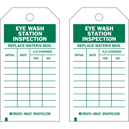 &eacute;tiquettes de rapport d'inspection, Polyester, 4" la x 7" h, Anglais Moffatt Supply & Specialties