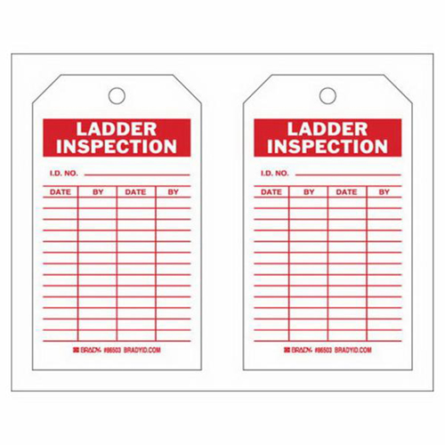 &eacute;tiquettes de rapport d'inspection, Polyester, 4" la x 7" h, Anglais Moffatt Supply & Specialties