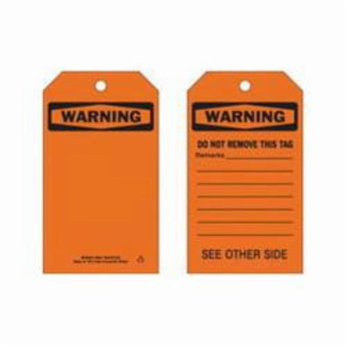 Self-Laminating Safety Tags, Polyester, 4" W x 7" H, English Moffatt Supply & Specialties