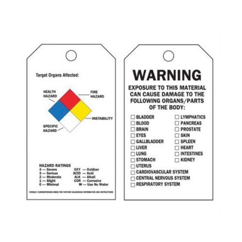 &eacute;tiquettes auto-plastifiantes du droit &agrave; l'information, Polyester, 3" la x 5-3/4" h, Anglais Moffatt Supply & Specialties