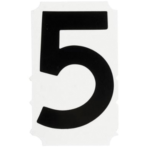 &eacute;tiquettes de lettres et chiffres gothiques individuels Quick-Align, 5, 4" h, Noir Moffatt Supply & Specialties