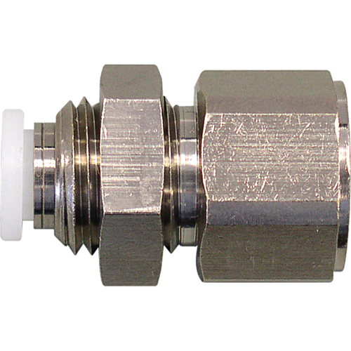 Topfit Female Threaded Bulkhead Connector Fitter, 1/4" Dia, Polymer Moffatt Supply & Specialties