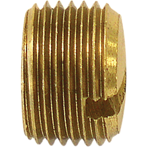 Pipe Plug (Slotted), 1/8" Dia., Brass Moffatt Supply & Specialties