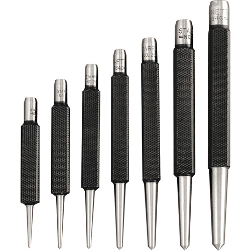 Ensemble de 7 pointeaux &agrave; centrer &agrave; tige carr&eacute;e Moffatt Supply & Specialties