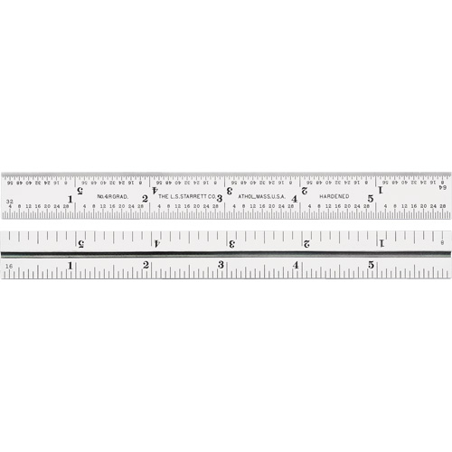 Junior Combination Squares, 6" L, 8/100" Graduations, Steel, Satin Moffatt Supply & Specialties