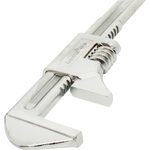 Automotive Wrench, 15" L, 19.3 mm Max Width, Chrome Moffatt Supply & Specialties