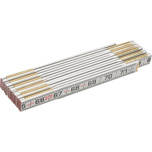 R&egrave;gle Red End Two Way, 6' lo, Bois, Graduations de 1/16" Moffatt Supply & Specialties