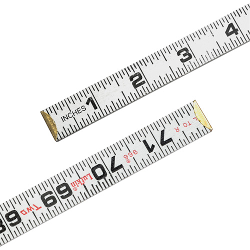 R&egrave;gle Red End Two Way, 6' lo, Bois, Graduations de 1/16" Moffatt Supply & Specialties