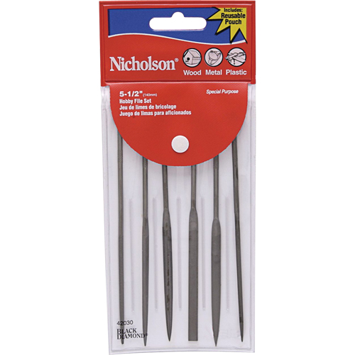 Assorted Miniature Files, 6 Pcs Moffatt Supply & Specialties