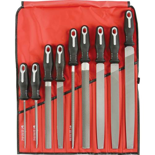 9-Piece Ergonomic File Set, 9 Pcs Moffatt Supply & Specialties