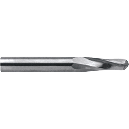 Fraise en bout allong&eacute;e &agrave; embout sph&eacute;rique, 1/8" dia., 2 cannelures, Carbure Moffatt Supply & Specialties