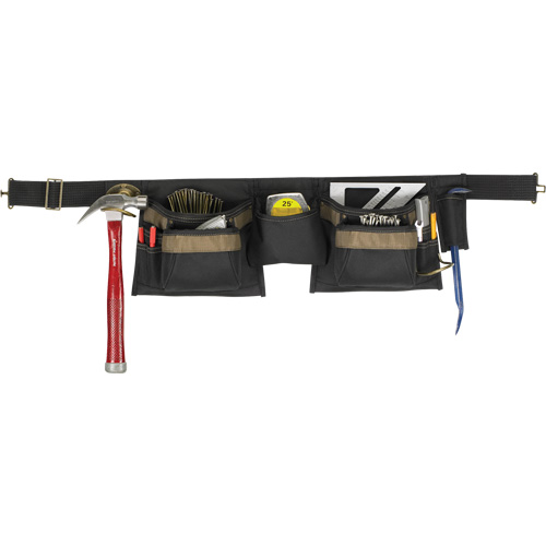 Deluxe Tool Belt Combo, Polyester, Black Moffatt Supply & Specialties