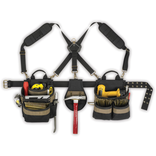 20-Pocket, 5-Piece Comfortlift Combo Systems, Polyester, Black Moffatt Supply & Specialties