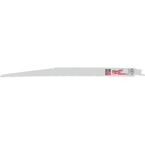 Lames de scie alternative Sawzall, Bim&eacute;tal, 8-12 Dents par pouce, 12" lo x 3/4" la Moffatt Supply & Specialties