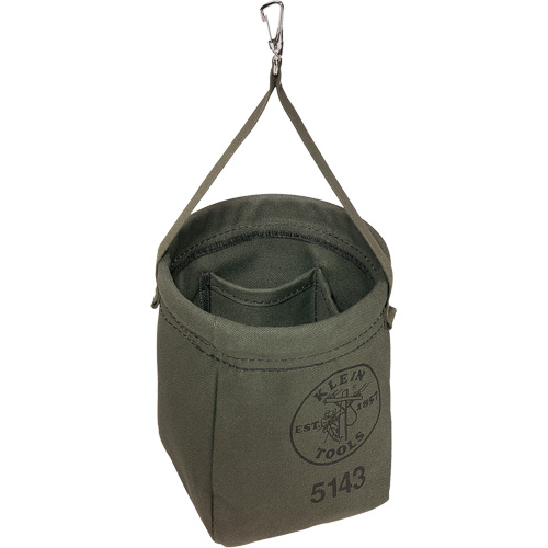 Tapered-Bottom Bag, 8" H, Canvas, Grey Moffatt Supply & Specialties