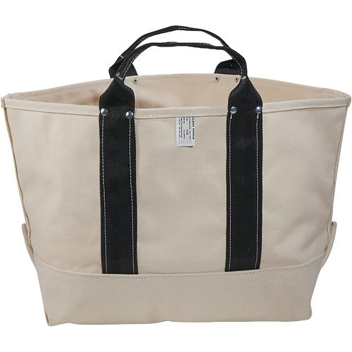 Heavy-Duty 17" Tool Bag, Canvas, 1 Pockets, Beige/Black Moffatt Supply & Specialties