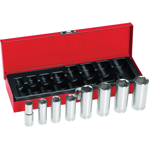 Socket Wrench Set, 8 Pcs, Deep Moffatt Supply & Specialties
