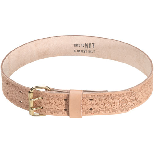 Heavy-Duty Embossed Tool Belt, Leather, Tan Moffatt Supply & Specialties