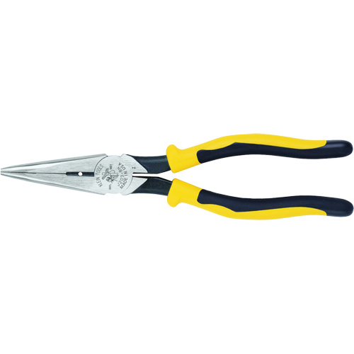 Pince &agrave; bec long robuste &agrave; coupe lat&eacute;rale et d&eacute;nudage avec poign&eacute;es Journeyman, 8-9/16" lo, 2-3/8" Capacit&eacute; Moffatt Supply & Specialties