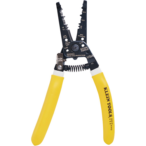 Pince &agrave; d&eacute;nuder/coupe-c&acirc;bles double NM Klein-Kurve&reg;, 8" Moffatt Supply & Specialties