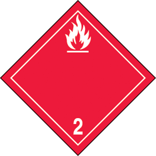 TDG Shipping Labels, Class 2.1, Flammable Gases, Paper Moffatt Supply & Specialties