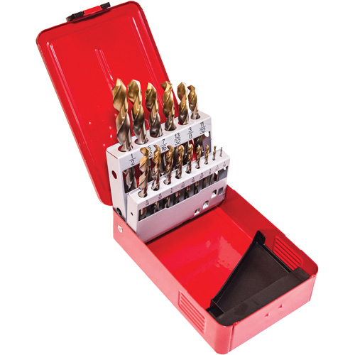 Jobber Drill Set, 15 Pieces, High Speed Steel Moffatt Supply & Specialties