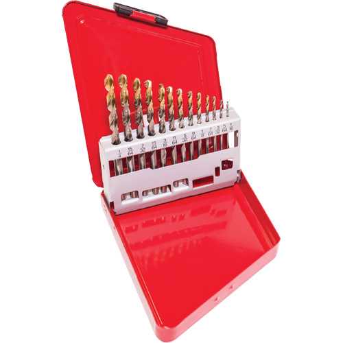 Jeu de forets courts, 13 morceaux, Acier rapide Moffatt Supply & Specialties