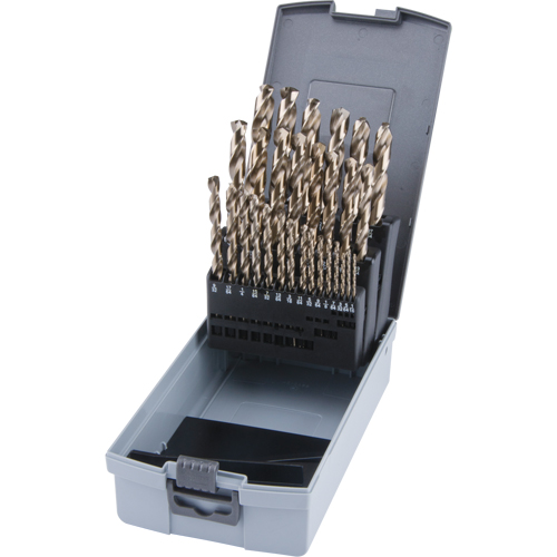 Jobber Length Drill Bit Set, 29 Pieces, High Speed Cobalt Moffatt Supply & Specialties