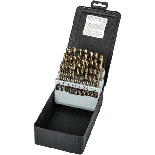 Jeu de forets s&eacute;rie courte, 26 morceaux, Acier rapide au cobalt Moffatt Supply & Specialties