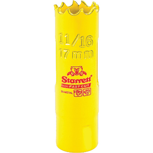 Scie &agrave; cloche bim&eacute;tal - 11/16", 11/16", Profondeur de la coupe 1-5/8", Bim&eacute;tal Moffatt Supply & Specialties