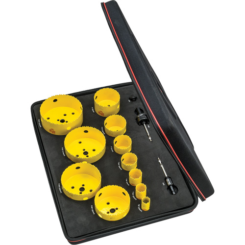 Trousse de scie cloche pour &eacute;lectricien, 14 morcea Moffatt Supply & Specialties