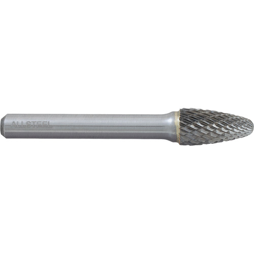 AllSteel Tree Shape Carbide Burr, SF-3, 3/8" Dia., 3/4" Depth of Cut Moffatt Supply & Specialties