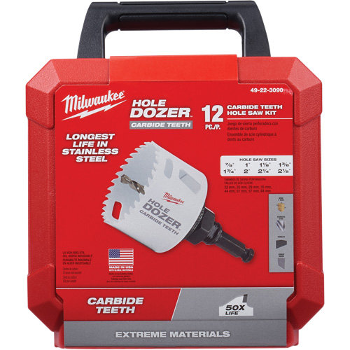 Trousse de scies-cloches Hole Dozer, 12 morceaux Moffatt Supply & Specialties