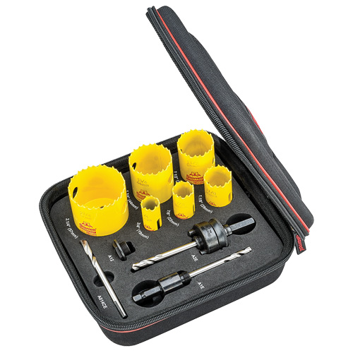 Trousse de scie pour plombier pour trou &agrave; coupe profonde, 10 morcea Moffatt Supply & Specialties