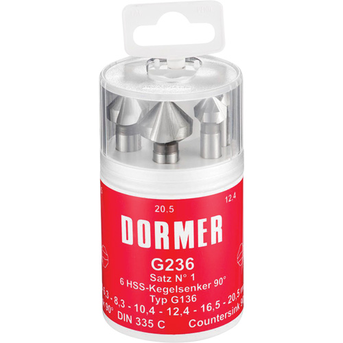 90° Countersink Set, 6 Pieces Moffatt Supply & Specialties