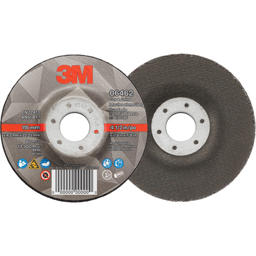 Cut & Grind Wheel, 4-1/2" x 1/8", 7/8" Arbor, Type 27, Ceramic Moffatt Supply & Specialties