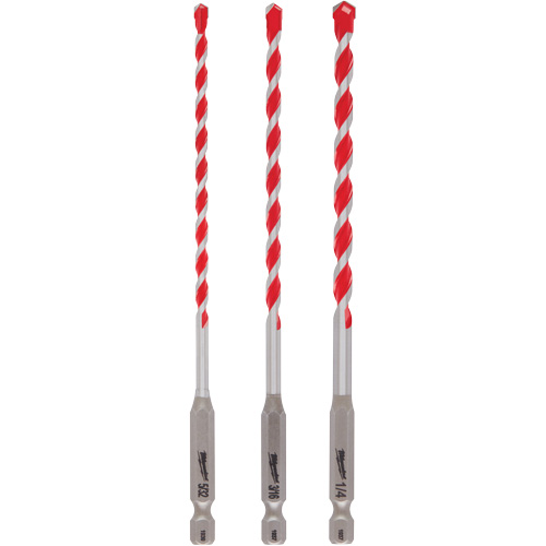 Shockwave Hammer Drill Bit Set, 3 Pieces, Carbide Moffatt Supply & Specialties