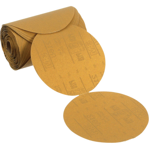 Stikit Gold Paper Sanding Disc Roll, 6" Dia., P120 Grit, Aluminum Oxide Moffatt Supply & Specialties