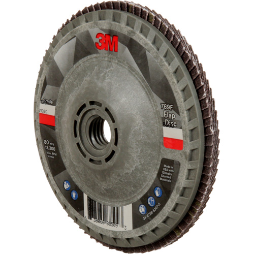 769F Quick Change Flap Disc, 4-1/2" x 5/8"-11, Type 27, 120+ Grit, Ceramic Moffatt Supply & Specialties
