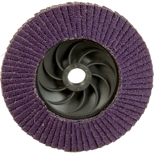 Disque &agrave; lamelles &agrave; changement rapide 769F, 4-1/2" x 5/8"-11, Type 29, Grain 40+, C&eacute;ramique Moffatt Supply & Specialties