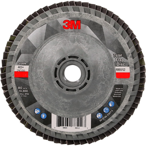 769F Quick Change Flap Disc, 4-1/2" x 5/8"-11, Type 27, 40+ Grit, Ceramic Moffatt Supply & Specialties